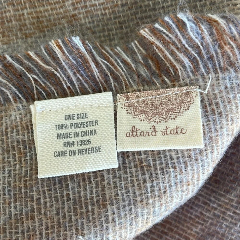 Altar’d State Tan Camo Scarf